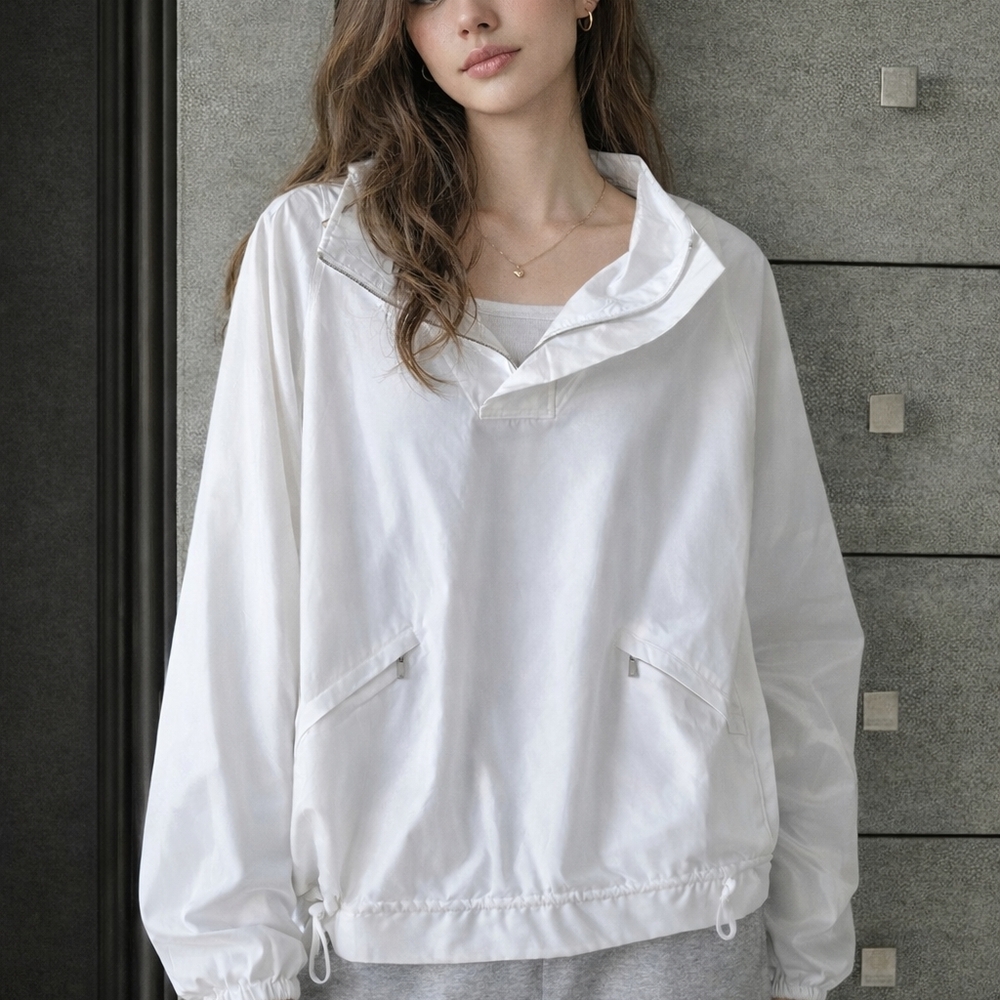 Chico's White Pullover Jacket